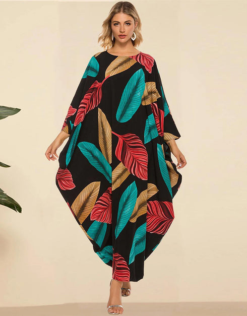 Leaf Dance Abaya: Loose and Lovely in Bohemian Style